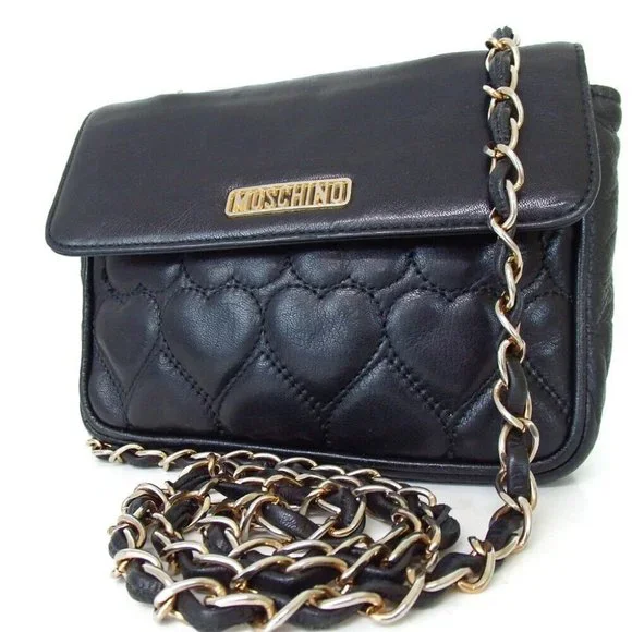 Moschino | Bags | Authentic Moschino Heart Stitch Chain  display picture 2